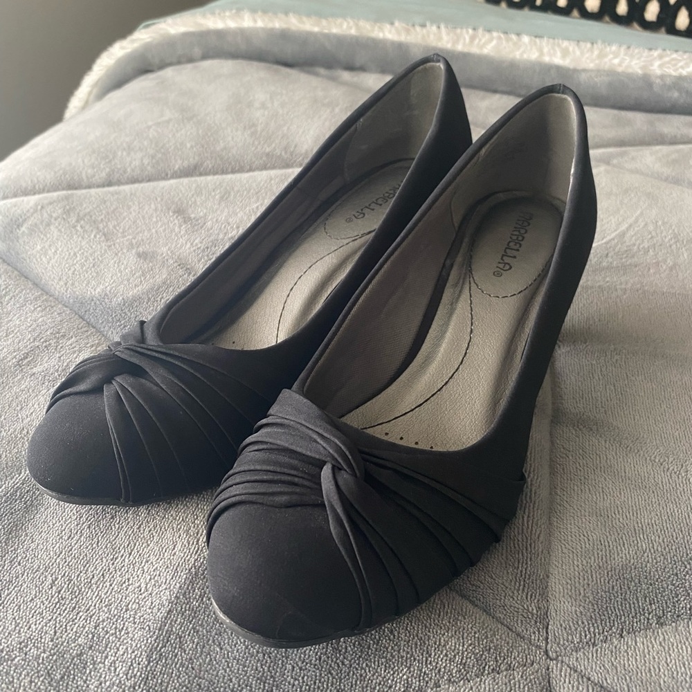 Marbella, Black, Dress Shoes, 2” heels